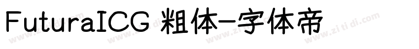 FuturaICG 粗体字体转换